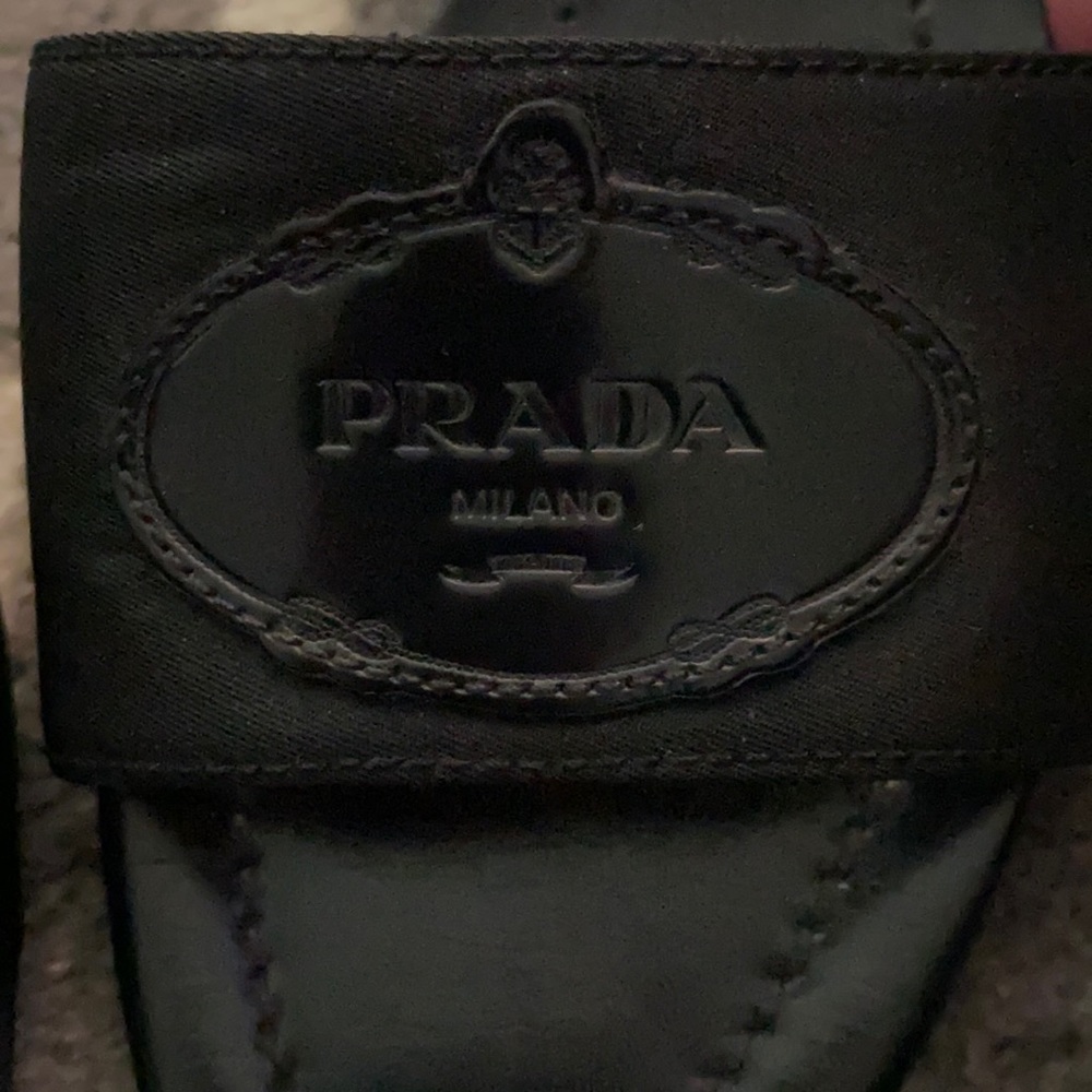 Prada kitten heel slides